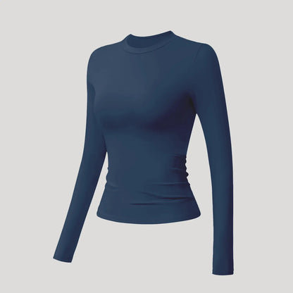 Timeoff 5-Piece Solid Sports Tee Set round Neck Slim Stretchy Ideal for Yoga Gym Workouts Women'S Athletic Wear Sporty Style Clothes Gym Shirts Workout Tops Oversized Gym Shirts Fitness Outfit