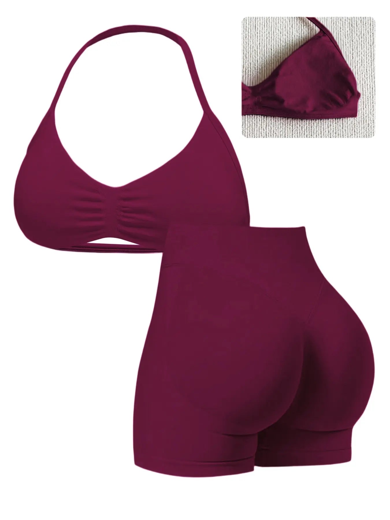 New Women'S Sporty Yoga Set, High-Waist Tight-Fitting Shorts and Tank Top, Summer Fitness for Running and Gym, High Waisted Yoga