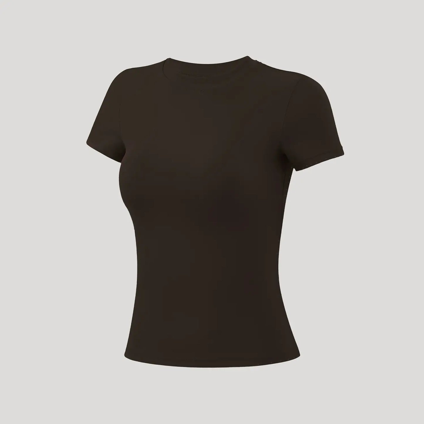Timeoff 5-Piece Solid Sports Tee Set round Neck Slim Stretchy Ideal for Yoga Gym Workouts Women'S Athletic Wear Sporty Style Clothes Gym Shirts Workout Tops Oversized Gym Shirts Fitness Outfit