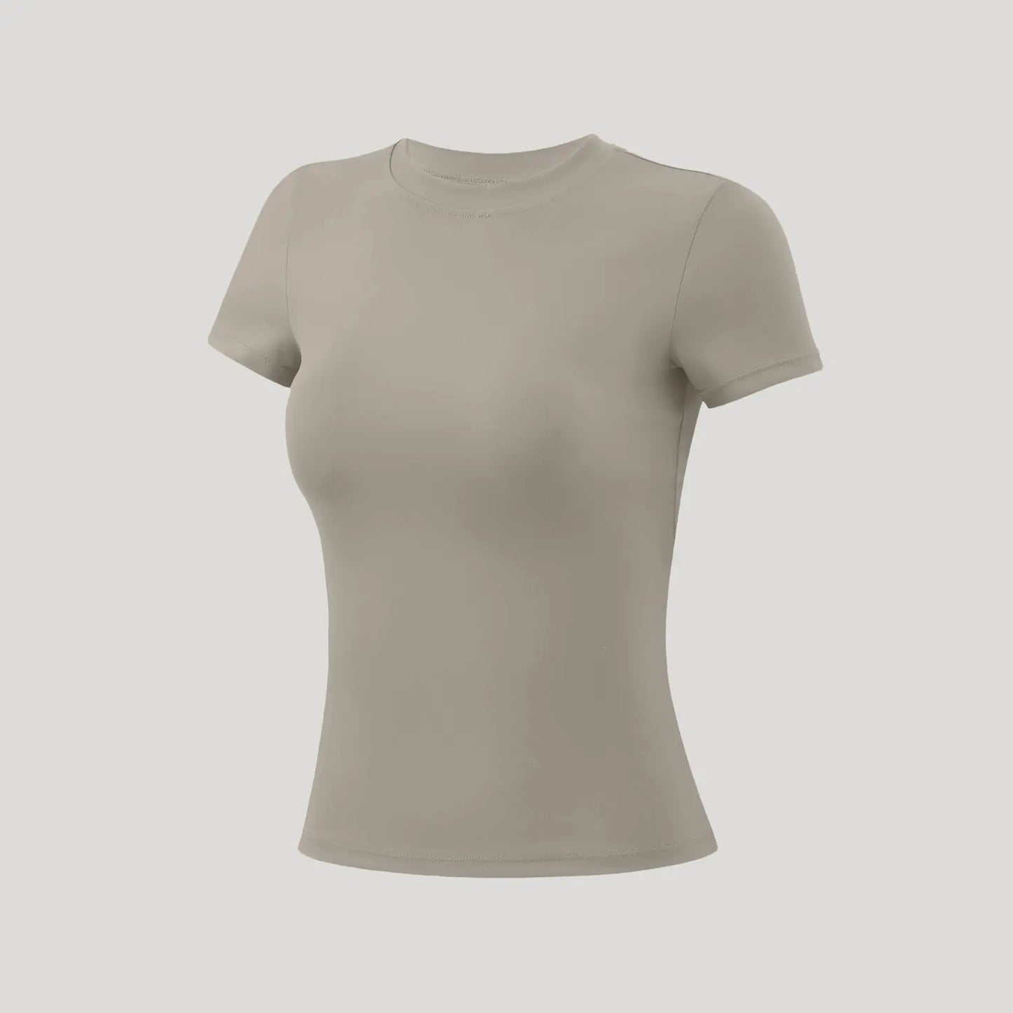 Timeoff 5-Piece Solid Sports Tee Set round Neck Slim Stretchy Ideal for Yoga Gym Workouts Women'S Athletic Wear Sporty Style Clothes Gym Shirts Workout Tops Oversized Gym Shirts Fitness Outfit