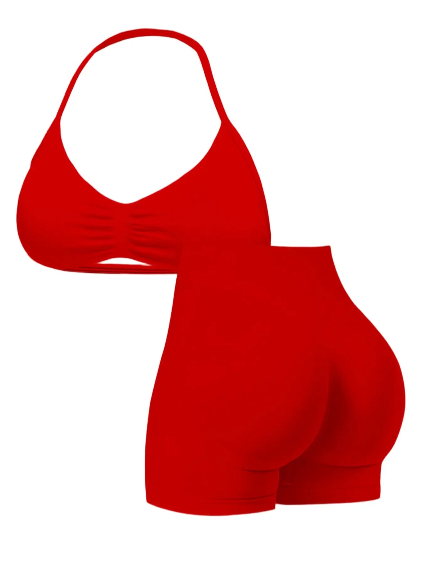 New Women'S Sporty Yoga Set, High-Waist Tight-Fitting Shorts and Tank Top, Summer Fitness for Running and Gym, High Waisted Yoga